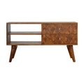 Assorted 2 Drawer Wooden TV Unit With Storage by Lavishway | TV Units Cabinets-22701