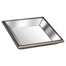 Astor Distressed Mirrored Square Tray by Lavishway | Decorative Trays-51664