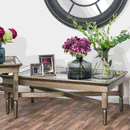 Astor Glass Top Timber Coffee Table by Lavishway | Coffee Tables-50483