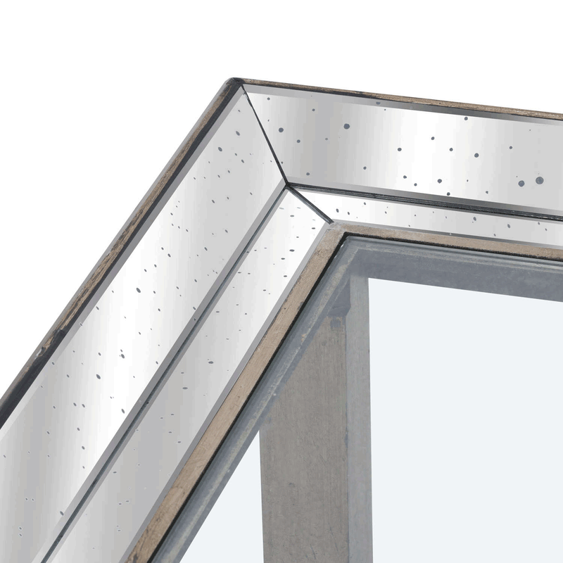 Astor Glass Top Timber Side Table by Lavishway | Side Tables-51169