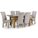 Astoria Solid Oak Extendable Dining Table by Lavishway | Dining Tables-21015