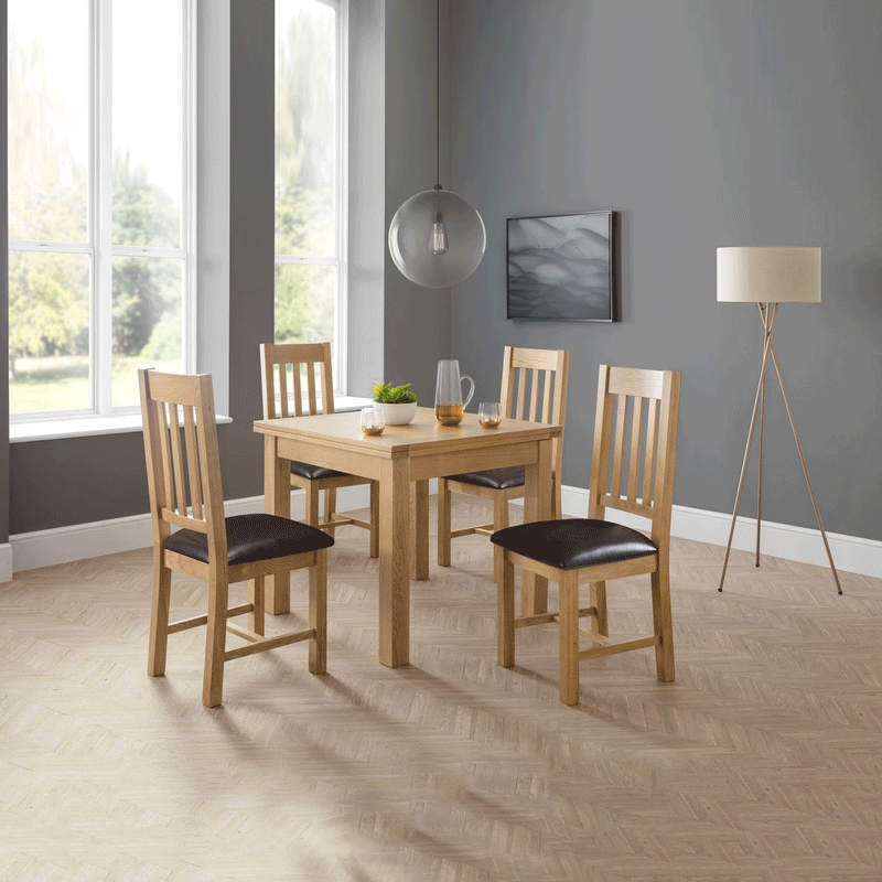 Astoria Solid Oak Extendable Dining Table by Lavishway | Dining Tables-21014