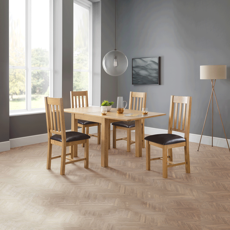 Astoria Solid Oak Extendable Dining Table by Lavishway | Dining Tables-21007