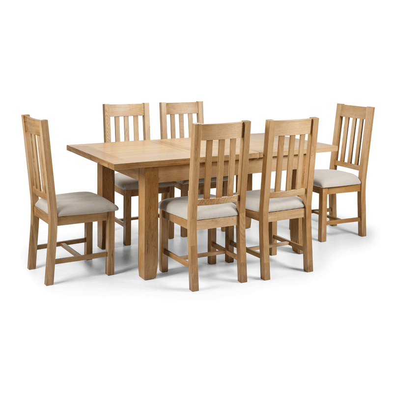 Astoria Solid Oak Extendable Dining Table by Lavishway | Dining Tables-21012