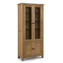 Astoria Solid Oak 2 Doors Display Cabinet by Lavishway | Display Cabinet-20980