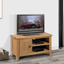 Astoria Solid Oak Wooden 1 Door TV Unit by Lavishway | TV Units Cabinets-20973