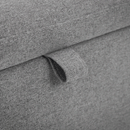 Astrid Grey Fabric Blanket Box by Lavishway | Benches & Storage Benches-20971