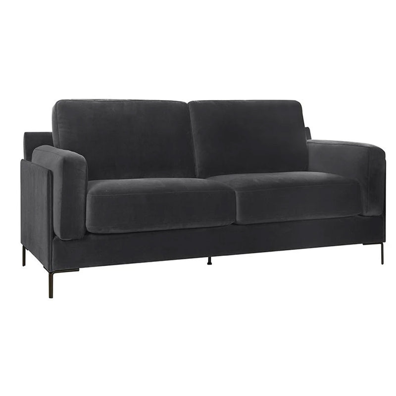 Aubyn 2 Seater Upholstered Velvet Sofa by Lavishway | Velvet Sofa-23291