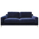 Aubyn 3 Seater Upholstered Velvet Sofa by Lavishway | Velvet Sofa-23284
