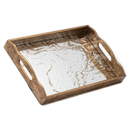 Augustus Marbling Effect Mirrored Tray by Lavishway | Decorative Trays-50482
