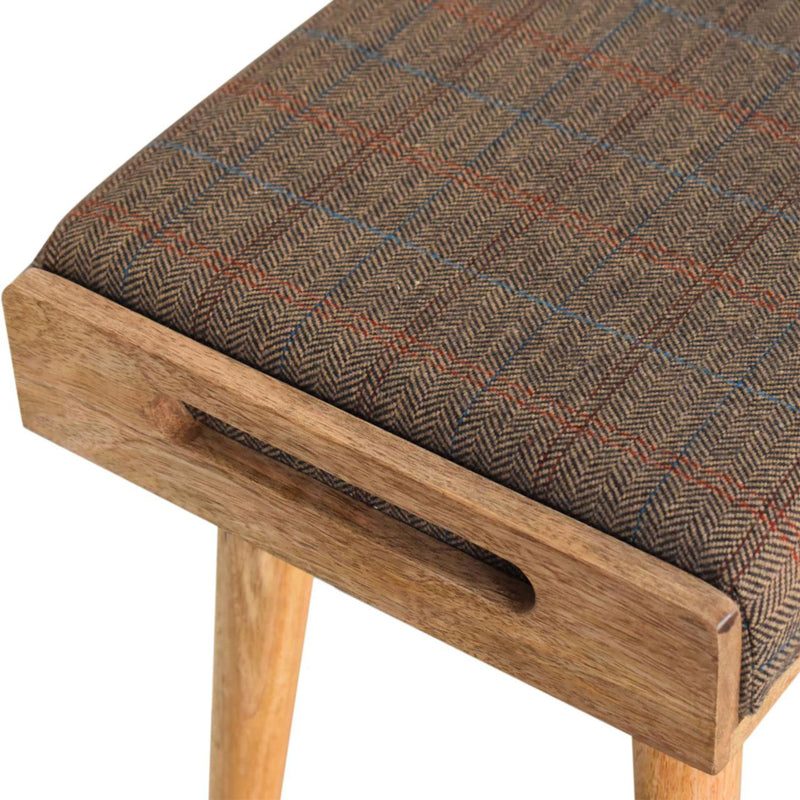 Augustus Tray Style Oak-Ish Footstool by Lavishway | Footstool-58590