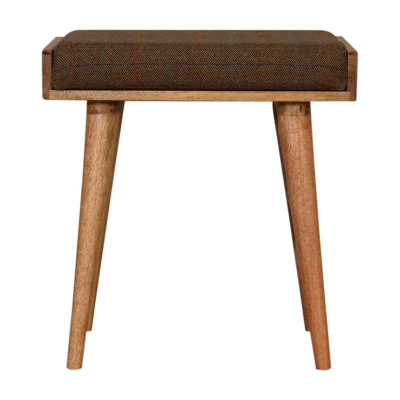 Augustus Tray Style Oak-Ish Footstool by Lavishway | Footstool-58588