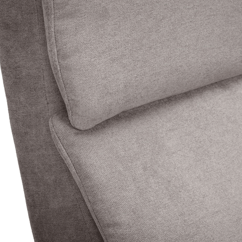 Ava Rise Taupe Chenille Fabric Recline Chair by Lavishway | Recliner Armchairs-20945