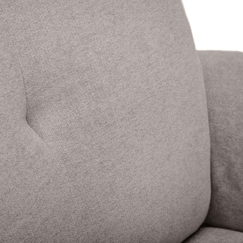 Ava Rise Taupe Chenille Fabric Recline Chair by Lavishway | Recliner Armchairs-20944