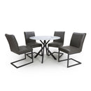 Avesta Round Top Dining Table With 4 Chairs by Lavishway | Dining Table Set-27025
