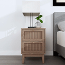 Bordeaux Oak Finish Bedside Table by Lavishway | Bedside Tables-49853