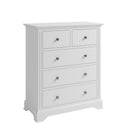 Bolton White 2 Over 3 Chest Of Drawers by Lavishway | Chest Of Drawers-32891