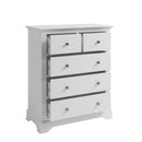 Bolton White 2 Over 3 Chest Of Drawers by Lavishway | Chest Of Drawers-32890