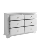 Bolton White Painted 6 Drawer Chest by Lavishway | Chest Of Drawers-31521