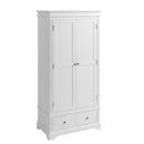 Bolton White Painted 2 Doors Wardrobe by Lavishway | Wardrobe-31508