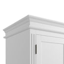 Bolton White Painted 2 Doors Wardrobe by Lavishway | Wardrobe-31510