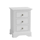 Bolton White Painted Large Bedside Table by Lavishway | Bedside Tables-37275