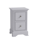 Bolton Grey 2 Drawers Bedside Cabinet by Lavishway | Bedside Tables-31434