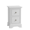 Bolton White 2 Drawers Bedside Cabinet by Lavishway | Bedside Tables-31427