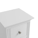 Bolton White 2 Drawers Bedside Cabinet by Lavishway | Bedside Tables-31429