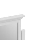 Bolton White Trinket Dressing Table Mirror by Lavishway | Contemporary Mirrors-31408