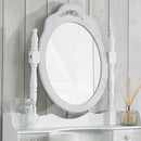 Brittany White Painted Dressing Table Mirror by Lavishway | Table Mirrors-28589