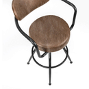 Barbican Brown Faux Leather Barstool by Lavishway | Bar Stools-20934