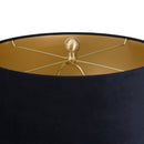 Barbro Table Lamp With Black Velvet Shade by Lavishway | Table Lamps-26615
