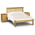 Barcelona Solid Pine Bed With Low Foot End by Lavishway | Wooden Beds-60498