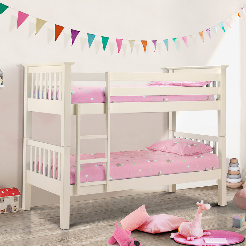 Barcelona Classic Design Solid Pine Bunk Bed by Lavishway | Wooden Beds-21106