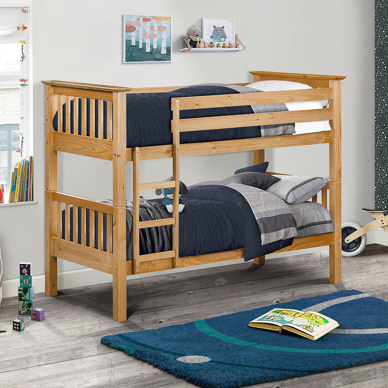 Barcelona Classic Design Solid Pine Bunk Bed by Lavishway | Wooden Beds-21105