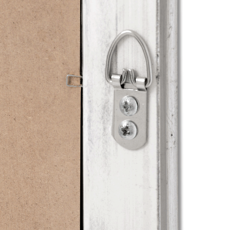 Baroque Antique Silver Narrow Wall Mirror by Lavishway | Wall Mirrors-50477