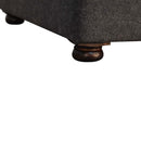 Battleship Tweed Deep Button Grey Sofa Bed by Lavishway | Sofa Beds-22607