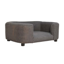 Battleship Tweed Grey Pet Sofa Bed by Lavishway | Sofa Beds-22595