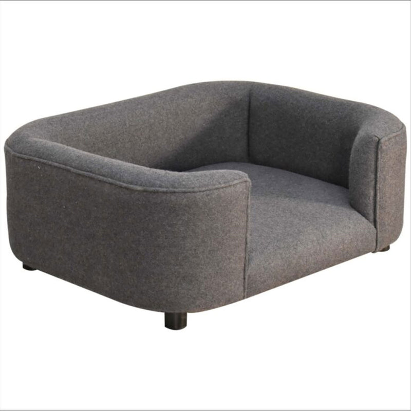 Battleship Tweed Grey Pet Sofa Bed by Lavishway | Sofa Beds-22597