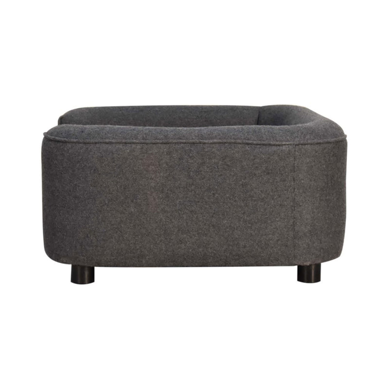 Battleship Tweed Grey Pet Sofa Bed by Lavishway | Sofa Beds-22598