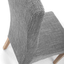 Baxter Wave Back Fabric Dining Chair Set of 2 by Lavishway | Dining Chairs-27279