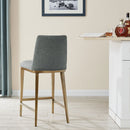 Bay Grey Linen Upholstered Barstool by Lavishway | Bar Stools-26054