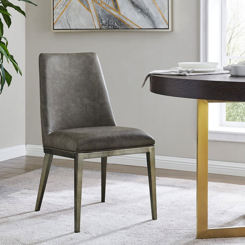 Bay Grey Vintage Dining Chair Set of 2 by Lavishway | Dining Chairs-26022