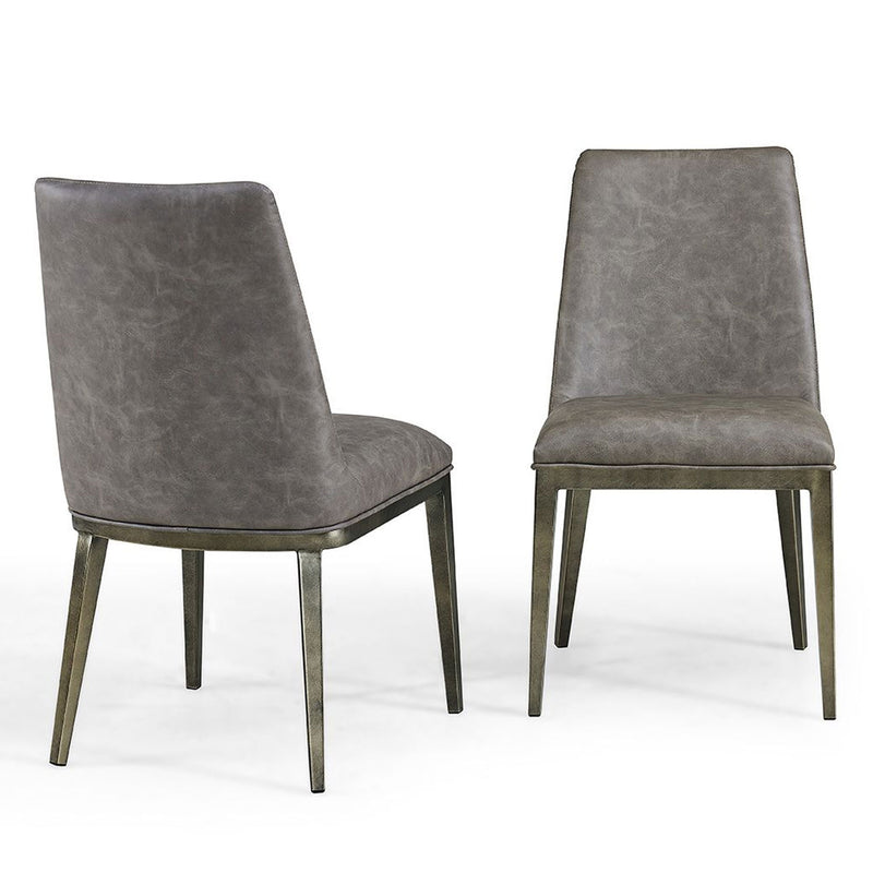 Bay Grey Vintage Dining Chair Set of 2 by Lavishway | Dining Chairs-26021