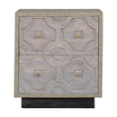 Bazaar Pale Acid Finish 2 Drawers Bedside by Lavishway | Bedside Tables-22574