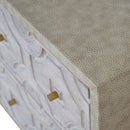 Bazaar Pale Acid Finish 2 Drawers Bedside by Lavishway | Bedside Tables-22577