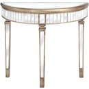 Belfry Semi-Circle Mirrored Console Table by Lavishway | Hallway Console Table-26810