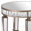 Belfry Mirrored Round Side Table by Lavishway | Side Tables-26787