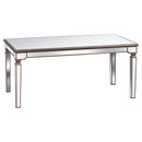 Belfry Modern Rectangle Mirrored Dining Table by Lavishway | Dining Tables-26766